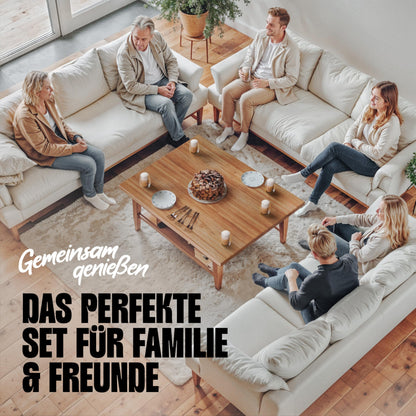 LAPRESO® Latte Macchiato Gläser doppelwandig 6er Set 350ml - Doppelwandige Gläser modernes Design Cappuccino Tassen Teegläser aus Borosilikatglas